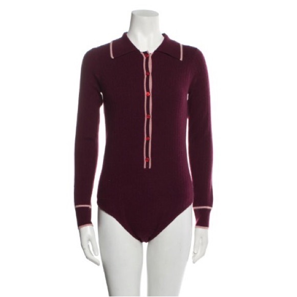 MADELINE THOMPSON SAGITTA CASHMERE BODYSUIT FROM MADELINE THOMPSON - Picture 1 of 5